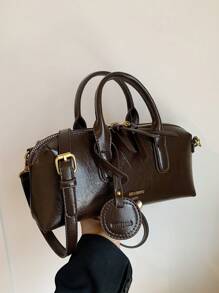 BELLEBORG Túi xách phong cách cổ điển thanh lịch với thiết kế tinh tế dành cho phụ nữ, Túi xách lấy cảm hứng từ phong cách cổ điển dành cho phụ nữ - Cà phê nâu - Xem 7