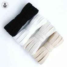 1 Pair Thick Double-Layered Hollow Shoelaces, Colorful Sports Shoe Strings - Navy Blue - View 5