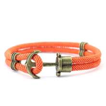 51Luckind 复古锚手链男士青铜朋克手链户外生存手链送男士礼物双绳手链 - 船錨手鍊 - 查看 19