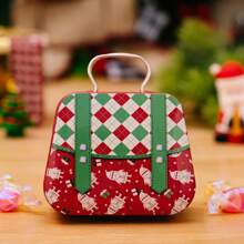 Tin Gift Boxes For Christmas Decorations, Candy Containers, Biscuit Tins - Christmas Mini Tote Bag - View 12