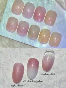 Esmalte de uñas de gel con cristales de diamante y sal marina de rosa de MISS SHAKA, de tono perlado fino y chispeante de champán 2024, con brillo gradual y explosivo, para una belleza radiante, estilo japonés especial para salón de uñas, diseño de uñas DIY en casa para mujeres y niñas, suministros de manicura - Multicolor - Ver 7