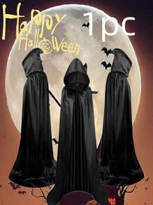 1 件万圣节吸血鬼死亡长袍斗篷，适合成人、派对角色扮演、圣诞节