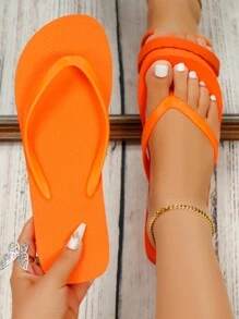Women's 2025 Summer New Style Outdoor Thong Slippers, Non-Slip, Suitable For Bathroom, Beach, Couple,