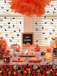 30g/包黑色蝙蝠、蜘蛛、南瓜及异形金属闪光纸五彩纸屑装饰品，适用于万圣节、圣诞节 - 彩色 - 查看 2