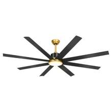 72'' Ceiling Fans With Lights & Remote Modern Ceiling Fan With Reversible DC Motor