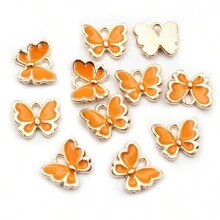 20pcs 10x13mm Butterfly Charms Pendant Enamel Small Alloy Metal Charms DIY Jewelry Making Accessories For Necklace Bracelet