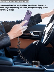 YITUMU Trasmettitore FM bluetooth 5.3 per auto, adattatore per auto Bluetooth con cavo di ricarica Type-C PD (30W) e porta USB, trasmettitore radio FM wireless, supporto riproduttore MP3, chiamate vivavoce, retroilluminazione LED, U Disk