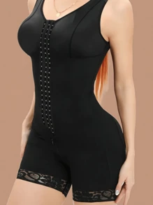 Mujer colombiana Ropa moldeadora del Body con alta compresión, alzadora de glúteos y control de abdomen, mono moldeador de Body completo con 3 ganchos, entrenador de cintura, alzadora de glúteos, apto para uso diario