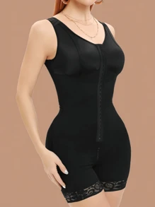 Mujer colombiana Ropa moldeadora del Body con alta compresión, alzadora de glúteos y control de abdomen, mono moldeador de Body completo con 3 ganchos, entrenador de cintura, alzadora de glúteos, apto para uso diario