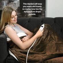 Medical King Heated Blanket, Machine Washable Extremely Soft & Comfortable Electric Blanket Throw Fast Heating With Hand Controller 10 Heating Settings & Auto Shut-Off, 50 X 60