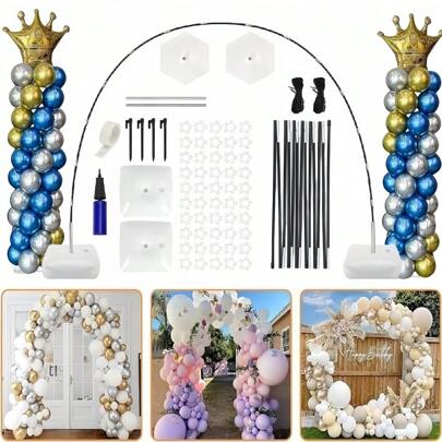 气球拱门套件 1 套，气球拱门支架，带可注水底座，圣诞节