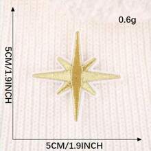 10 件金色和银色星形布贴 - 彩色 - 查看 2