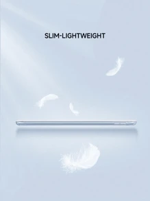 淡粉色 1 件心形磁带图案平板电脑保护壳，防摔，带笔槽，睡眠/唤醒功能，兼容三星、华为、小米和 iPad