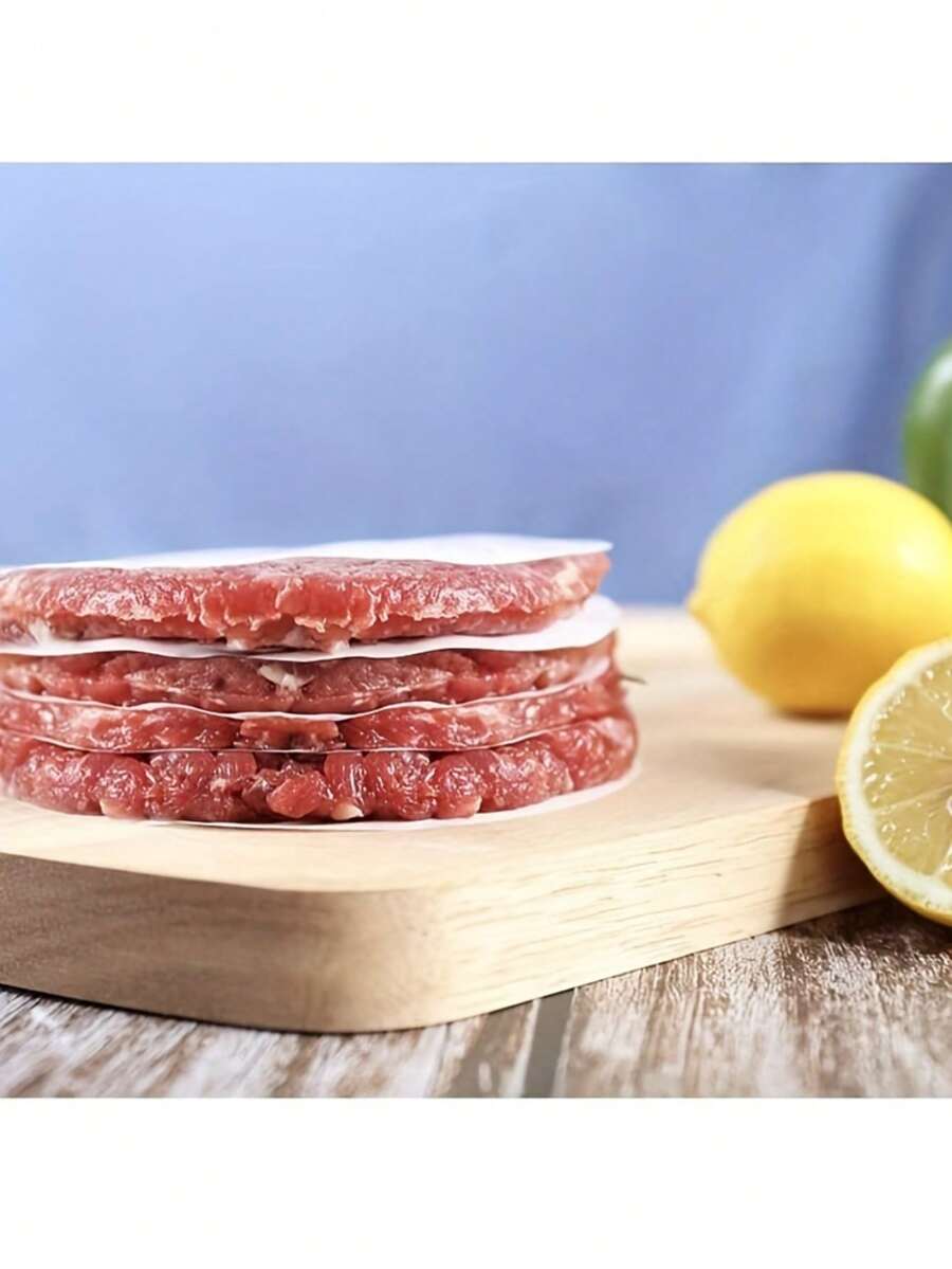 100pcs Round Parchment Paper, 4.33in NonStick Wax Paper Burger Patty