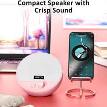 Jeecoo A10 USB 即插即用笔记本电脑扬声器蓝牙电脑扬声器，小巧便携，易于操作的音量旋钮，适用于 PC 台式机显示器移动设备的小型扬声器（单个）