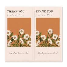 TYFYO 50pcs Flower Thank You Stickers Seal Labels For Gift Or Commodity Decor Stickers Small Business Packaging Sealing Stickers,Christmas