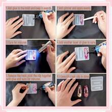 63pcs/Set DIY Crystal Resin Mold For Hair Clips, 3pcs Resin Molds, 60pcs Hair Clip Bases - Handmade Water Drop Hair Clips, Reusable Silicone Mold For Resin Crafts, Creative Gifts For Yourself, Family And Friends