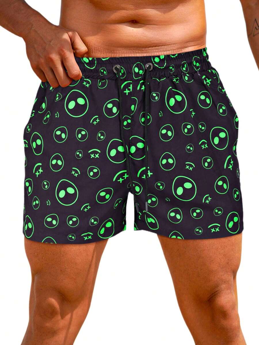 Men Slim Fit Swim Shorts Swim Trunks 7 Inch Quick Dry Men Bathing Suits With Mesh Lining - Multicolor - View 1