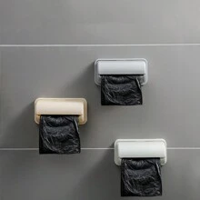 1 件装浴室壁挂式垃圾袋分配器，简约设计厨房垃圾袋架 - 彩色 - 查看 6