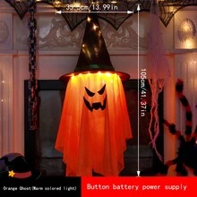 Trang trí tiệc hóa trang Halloween - Đầu lâu, Ma, Nghĩa địa, Dơi, Nhện, BOO Mũ trẻ em Halloween vui vẻ, Dây đèn LED ma, Mũ phù thủy có đèn nhiều màu Trang trí phòng Halloween Trang trí vườn Halloween làm quà tặng Trang trí ngày lễ tiên Trang trí lễ hội - Nhiều màu - Xem 10