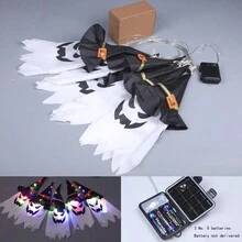 Trang trí tiệc hóa trang Halloween - Đầu lâu, Ma, Nghĩa địa, Dơi, Nhện, BOO Mũ trẻ em Halloween vui vẻ, Dây đèn LED ma, Mũ phù thủy có đèn nhiều màu Trang trí phòng Halloween Trang trí vườn Halloween làm quà tặng Trang trí ngày lễ tiên Trang trí lễ hội - Nhiều màu - Xem 7
