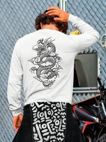 Chinese Dragon Sweatshirt GOLA 1175 Fluxo FX - 白色 - 查看 6