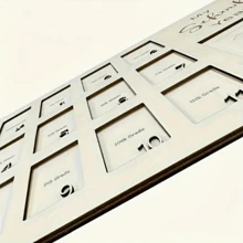 Wooden School Years Picture Frame, Contemporary Style Graduation Photo Collage Frame, Wall Hanging Memory Keepsake For Home Decor Gifts Birthday - White - View 2