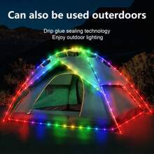 RGC-IC LED Smart Fairy Light Fairy Light 65 Feet (About 20 Meters) Multi-Color Light String Application Control And Remote Control, APP Music Synchronization Color-Changing USB Plug-In Wedding Christmas, Outdoor, Party Family Bedroom Decorative Lights - Multiple colors - View 2