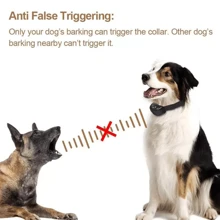 Rechargeable Electric Pet Bark Training Collar Waterproof Anti Bark Dog Collar - Black - View 7