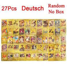 55 pezzi - Carte da collezione in oro, argento e nero di Charizard, Mewtwo Vmax GX Vstar in inglese, spagnolo, francese e tedesco, giocattoli per appassionati - Dorato - Visualizzare 18
