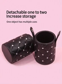 Hộp đựng cọ trang điểm cao cấp bằng da PU màu đen, kích thước nhỏ, hình thoi, họa tiết lưới, đính đá, đa chức năng đựng mỹ phẩm, cọ móng tay và bút, túi xách, túi trang điểm, hộp đựng đồ trang điểm, túi du lịch, túi đựng đồ trang điểm, hộp đựng đồ dùng cần thiết khi đi du lịch, hộp đựng đồ trang điểm, túi đựng mỹ phẩm, túi đựng đồ vệ sinh cá nhân, hộp đựng đồ dùng trên bàn làm việc, túi đựng mỹ phẩm, túi đựng đồ trang điểm, hộp đựng đồ trang điểm, phụ kiện bàn trang điểm, túi đựng đồ trang điểm, hộp đựng trang sức, túi nhỏ, hộp đựng cọ trang điểm, hộp đựng cọ, hộp đựng nước hoa, túi đựng đồ, đồ trang trí phòng. - màu đen - Xem 5