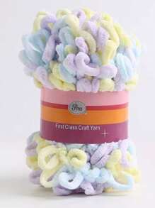 1 件 8 米柔软蓬松线圈纱线，100 克，适合 DIY 手工编织玩偶、包包、毛衣、毯子等。 - 彩色 - 查看 14