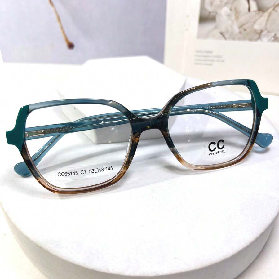 CC Eyewear Fashion Acetate Women's Prescription Glasses Frame (65145) - C7 綠色 - 查看 1