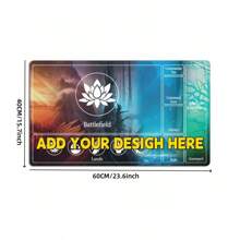 Vibrant Customized Gaming Play Mat - MTG & TCG Compatible - Personalized Design With Rules Zones, Non-Slip Table Mat For Unmatched Trading Card Game Experience - Monochrome - View 10