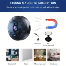 1/2/4pcs Mini Spy Camera, Wireless WiFi Hidden Camera 720P Full HD, Hidden Cameras And Motion Detection,Security Nanny Camera For Home/Office - Multicolor - View 6