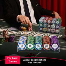10 piezas por denominación, combinación libre de varias denominaciones, utilizado para puntuación de juegos - Multicolor - Ver 5