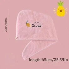Women Soft Microfiber Towels Shower Cap Towel Bath Hats For Women Dry Hair Cap Quick Drying Soft For Lady Turban Head Girl Towel - Multicolor - View 5