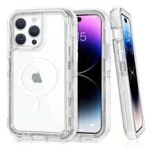 Funda Case Uso Rudo Extremo 360 Para i Phone Magsafe 3 En 1 - Lila Púrpura - Ver 6