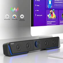 Altoparlante per computer USB Plug and Play Mini suono stereo a striscia lunga per desktop portatile  44
