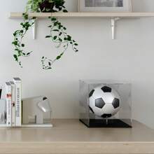 Vitrina para exhibir balones deportivos - Vitrina acrílica resistente para baloncesto, fútbol americano, voleibol, artículos de recuerdo - Multicolor - Ver 12