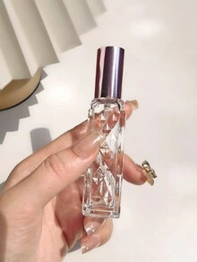 1/2/4 件 13 毫升铝制喷雾瓶，菱形图案，玻璃瓶身，可再填充香水容器 - 彩色 - 查看 12