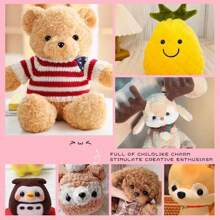 200 件 DIY 黑色塑料眼睛和鼻子玩具针毡填充娃娃眼睛鼻子适用于熊黑眼娃娃配件动物制作工艺品 - 彩色 - 查看 11