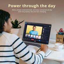 Chromebook 15.6" Full HD IPS Display, Intel Celeron N4500, 4GB LPDDR4 RAM, 64GB EMMC, Intel UHD Graphics, Numeric Keypad, WiFi 6, HD Webcam, Chrome OS, Pure Silver, 128GB Hotface USB Card - 銀色 - 查看 7