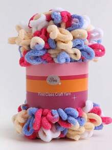 1 件 8 米柔软蓬松线圈纱线，100 克，适合 DIY 手工编织玩偶、包包、毛衣、毯子等。 - 彩色 - 查看 22