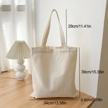 Una pieza, deslistado personalizado, nombre personalizado, flores, letras, Día del Maestro, Halloween, Día de San Valentín, boda, bolsa de recuerdo, Día de la Madre, bolso de mano personalizado para dama, bolso de hombro para dama, bolso de mano para dama, bolso, único, gran capacidad, ligero, plegable, de moda, letras, fotos, regalos, casual, escuela, trabajo, bolsa de almacenamiento, DIY, premium, versátil, adecuado para compras, viajes, artículos de viaje, regalos para niñas - Beis - Ver 8