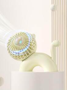 Bubble Cat Desktop Fan, Portable Mini Cartoon Cute Electric Fan, USB Powered Quiet High Airflow - Multicolor - View 1