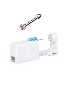 CIZME 1PC Disposable Piercing Unit For Nose Studs Piercing Gun Piercer Tool Machine Body Piercing Jewelry, Nose Piercing Kit, Disposable Piercing Unit For Self Nose Piercing Gun, Nose Stud Tool,Nose Piercing Kit, Self Nose Piercing Gun, Disposable Nose Percinging Kit With Nose Rings Stud Nose Piercings Gun Kit Tool - Piercing Gun - View 8