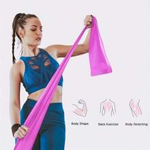 1pc Workout Pilates Workout Latex Elastische Weerstandsband, Voor Fitness Thuis Oefeningen in de Gym