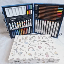 Suitcase Of Dreams Children's Painting 53 Pieces In Aluminum Drawing Pencil Coloring Pen - trắng - Xem 8