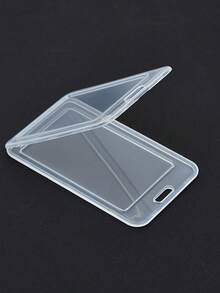 5pcsWork Card Card Holder Student Card Holder Company Employee Badge Exhibition Card Holder - Transparent - View 7